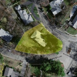 555 Dudley Rd, Newton MA 02459-2800 aerial view