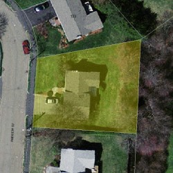 127 Andrew St, Newton MA  02461-2144 aerial view