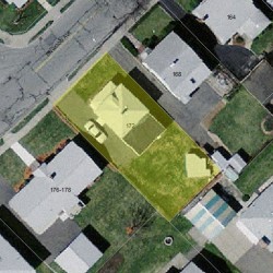 172 Linwood Ave, Newton MA 02460-1429 aerial view
