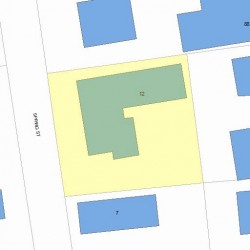 12 Spring St, Newton MA 02464-1108 plot plan