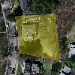 142 Moffat Rd, Newton MA  02468-1132 aerial view