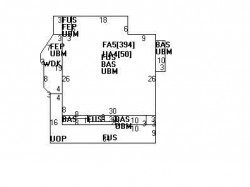 54 Marlboro St, Newton MA  02458-2443 floor plan