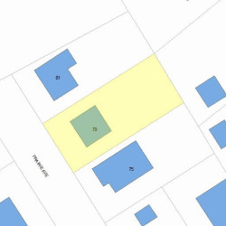 79 Prairie Ave, Newton MA  02466-1614 plot plan