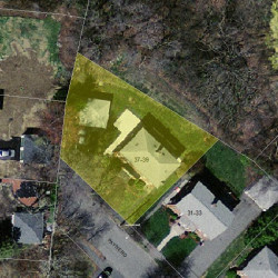 37 Payne Rd, Newton MA  02461-1816 aerial view