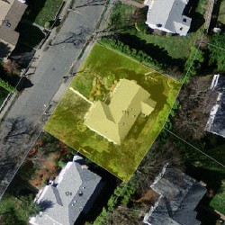 114 Deborah Rd, Newton MA 02459-2867 aerial view
