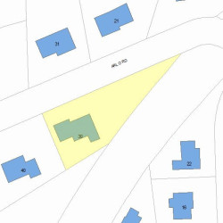 30 Arlo Rd, Newton MA 02464-1001 plot plan