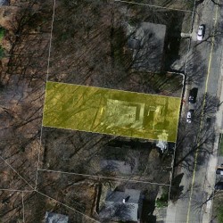 415 Lowell Ave, Newton MA 02460-2148 aerial view