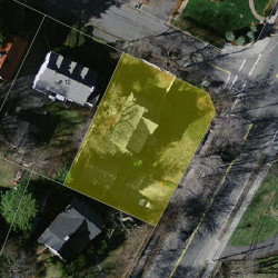 685 Centre St, Newton MA  02458-2342 aerial view