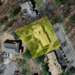 311 Upland Ave, Newton MA 02461-2002 aerial view