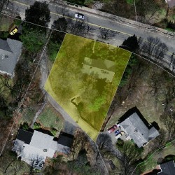 75 Valentine St, Newton MA 02465-3019 aerial view