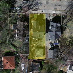 16 Albion Pl, Newton MA  02459-2144 aerial view