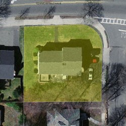 960 Commonwealth Ave, Newton MA  02459-1038 aerial view