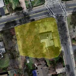 7 Beethoven Ave, Newton MA 02468-1732 aerial view