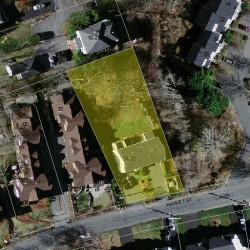 24 Hamlet St, Newton MA  02459-2315 aerial view
