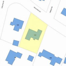 122 Nehoiden Rd, Newton MA 02468-1926 plot plan