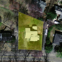 580 Quinobequin Rd, Newton MA 02468-2130 aerial view