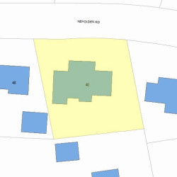 40 Nehoiden Rd, Newton MA 02468-1924 plot plan