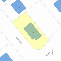 30 Asheville Rd, Newton MA  02462-1102 plot plan