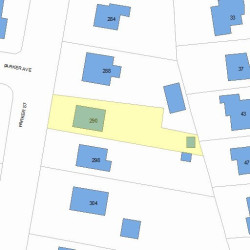 290 Parker St, Newton MA 02459-2673 plot plan