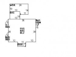 75 Clinton Pl, Newton MA  02459-1117 floor plan