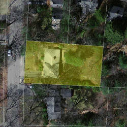 20 Verndale Rd, Newton MA  02461-2114 aerial view