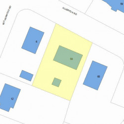 64 Allerton Rd, Newton MA 02459-2418 plot plan