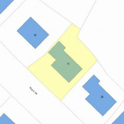 16 Rose Dr, Newton MA 02465-1542 plot plan