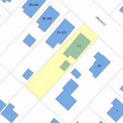275 Nevada St, Newton MA 02460-1469 plot plan