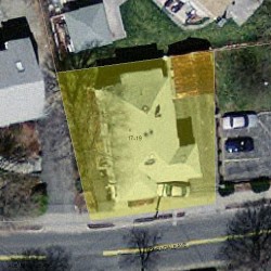 17 Auburndale Ave, Newton MA 02465-1401 aerial view