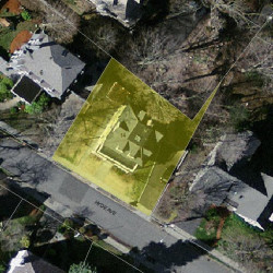 14 Hyde Ave, Newton MA 02458-2311 aerial view