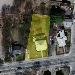 47 Auburn St, Newton MA  02465-2225 aerial view