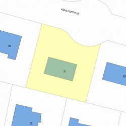 76 Kenilworth St, Newton MA 02458-2723 plot plan