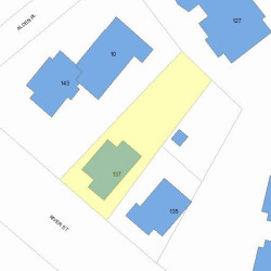 137 River St, Newton MA  02465-1453 plot plan