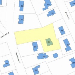 222 Winchester St, Newton MA  02461-2034 plot plan