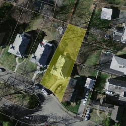 65 Waban St, Newton MA 02458-1456 aerial view