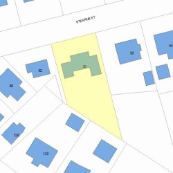 56 Stearns St, Newton MA  02459-2464 plot plan
