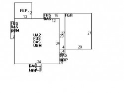 125 Cedar St, Newton MA  02459-1524 floor plan