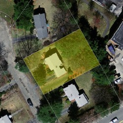 9 Belmore Park, Newton MA  02462-1503 aerial view