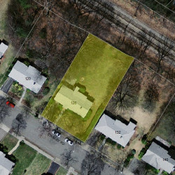126 Stanley Rd, Newton MA  02468-2325 aerial view