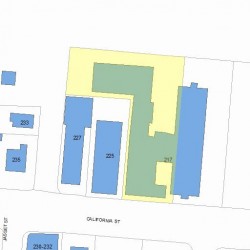 217 California St, Newton MA  02458-1041 plot plan