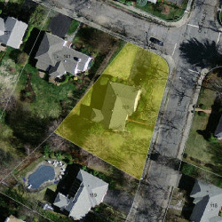 109 Oak Hill St, Newton MA  02459-3455 aerial view