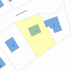12 Valley Spring Rd, Newton MA  02458-2712 plot plan