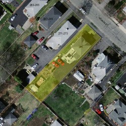 275 Nevada St, Newton MA 02460-1469 aerial view