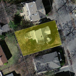 35 Aberdeen St, Newton MA  02461-1801 aerial view