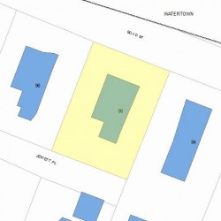 90 Boyd St, Newton MA 02458-1502 plot plan