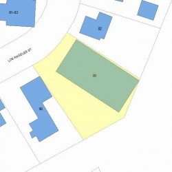 86 Los Angeles St, Newton MA  02458-1019 plot plan