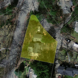156 Carlton Rd, Newton MA  02468-1801 aerial view