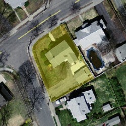 140 Auburndale Ave, Newton MA  02465-1420 aerial view