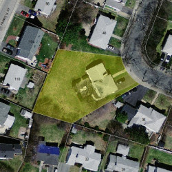 42 Anthony Cir, Newton MA 02460-1110 aerial view