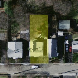 80 Clinton Pl, Newton MA  02459-1141 aerial view